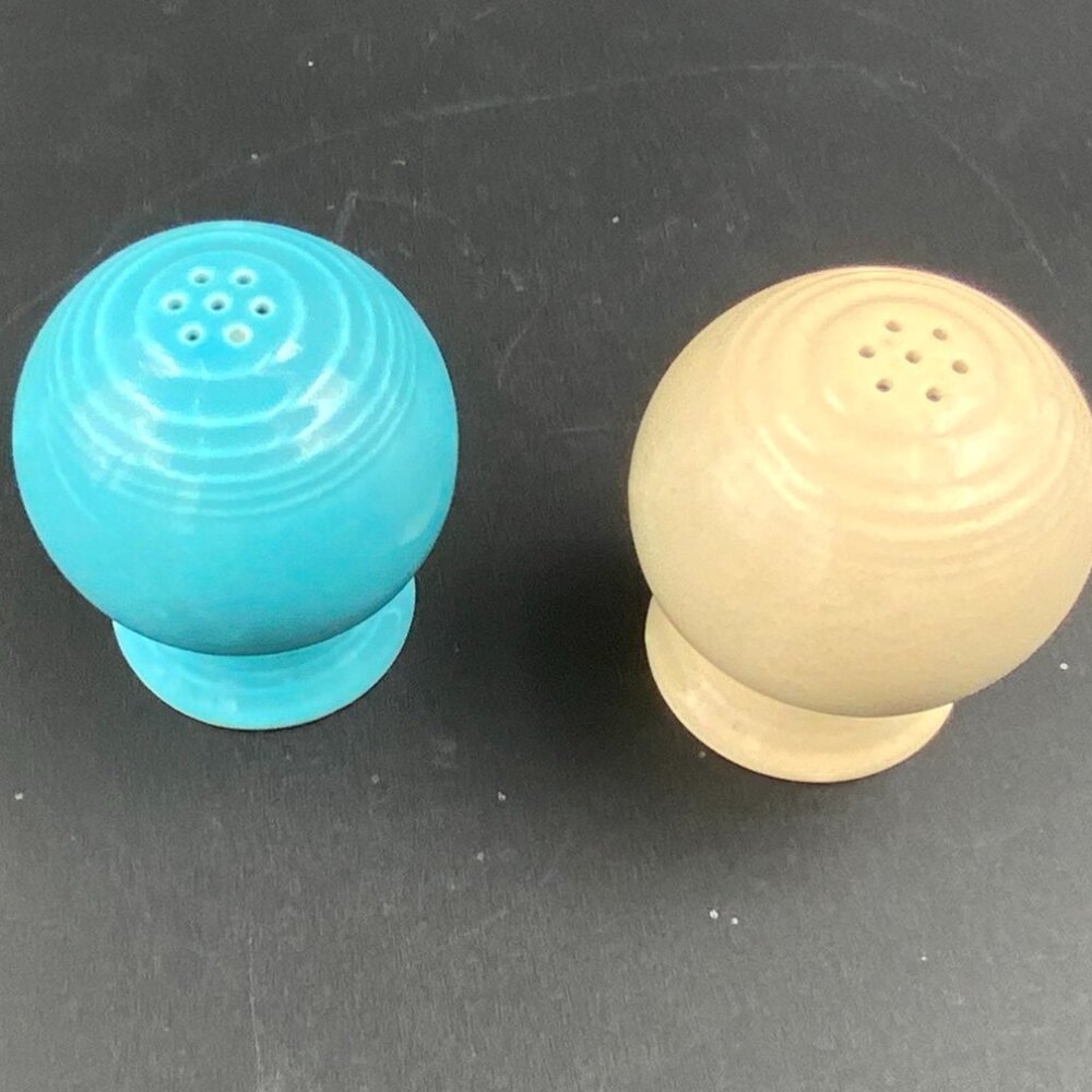 Vintage 1960s Fiestaware Salt And Pepper Shakers